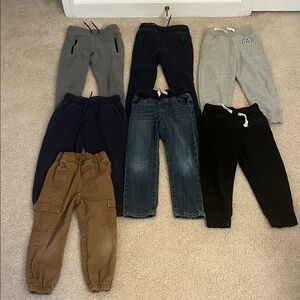 Assorted Boys Sweatpants, Jeans & Joggers - Gray, Navy, Black, Brown, Denim